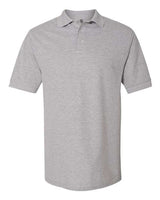 Jerzees 443MR Adult Piqu Polo #color_ATHLETIC HEATHER