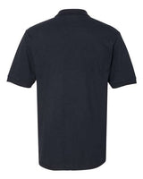 Jerzees 443MR Adult Piqu Polo #color_BLACK