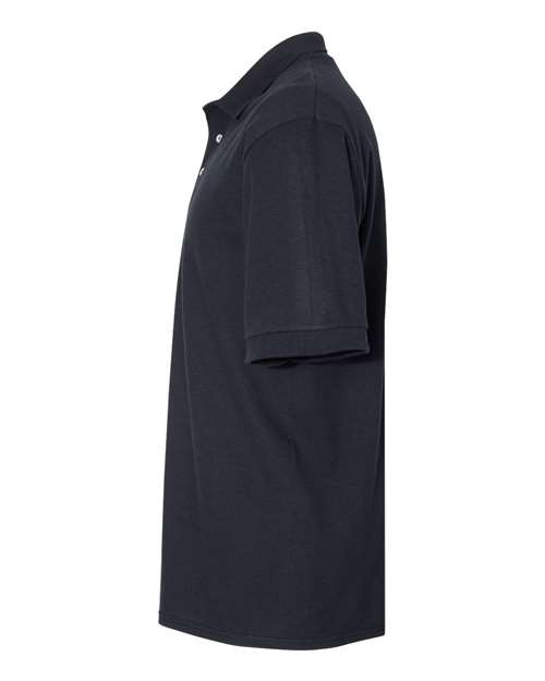 Jerzees 443MR Adult Piqu Polo #color_BLACK