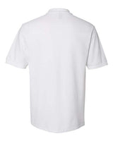 Jerzees 443MR Adult Piqu Polo #color_WHITE