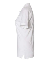 Jerzees 443WR Ladies' Premium 100% Ringspun Cotton Piqu Polo #color_WHITE