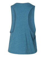 Bella + Canvas 6682 Ladies' Racerback Cropped Tank #color_HTHR DEEP TEAL