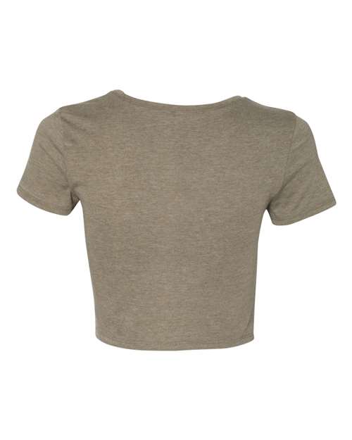 Bella + Canvas 6681 Ladies' Poly-Cotton Crop T-Shirt #color_HEATHER OLIVE
