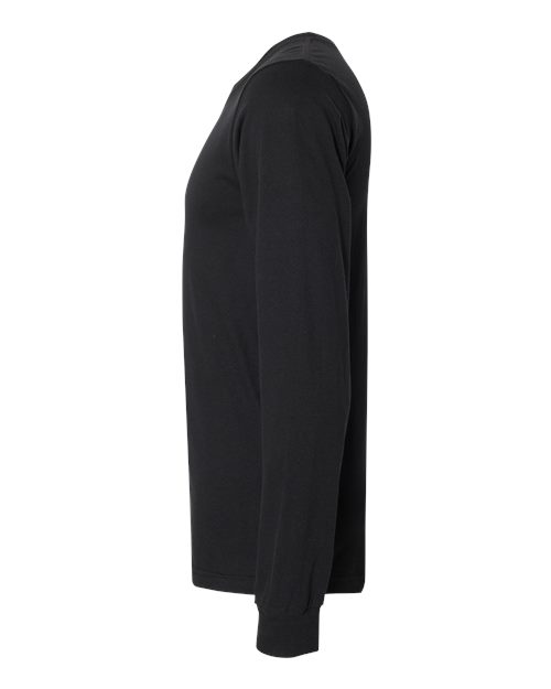 American Apparel 2007W Unisex Fine Jersey Long-Sleeve T-Shirt #color_BLACK
