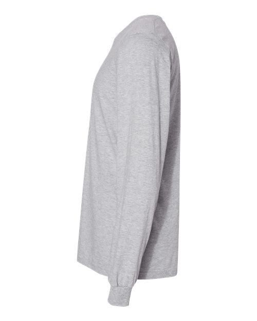 American Apparel 2007W Unisex Fine Jersey Long-Sleeve T-Shirt #color_HEATHER GREY