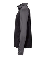 Badger 4006 Ultimate SoftLock Sport Quarter-Zip Pullover #color_Black/ Graphite