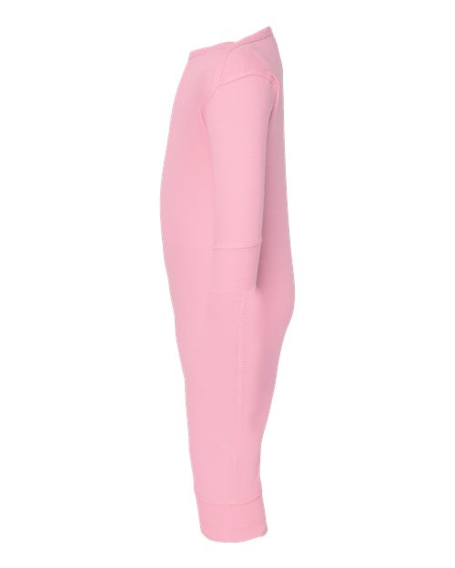 Rabbit Skins 4412 Infant Baby Rib Coverall #color_PINK