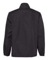 Independent Trading Co. EXP99CNB Water-Resistant Windbreaker Coach’s Jacket #color_Black/ Black