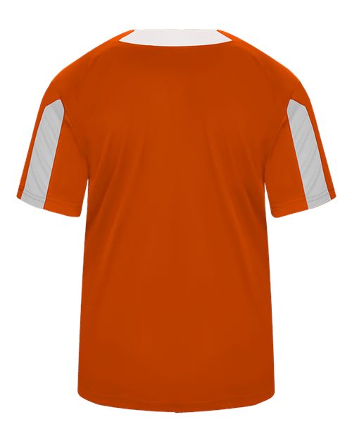 Alleson Athletic 7976 Striker Placket #color_Burnt Orange/ White