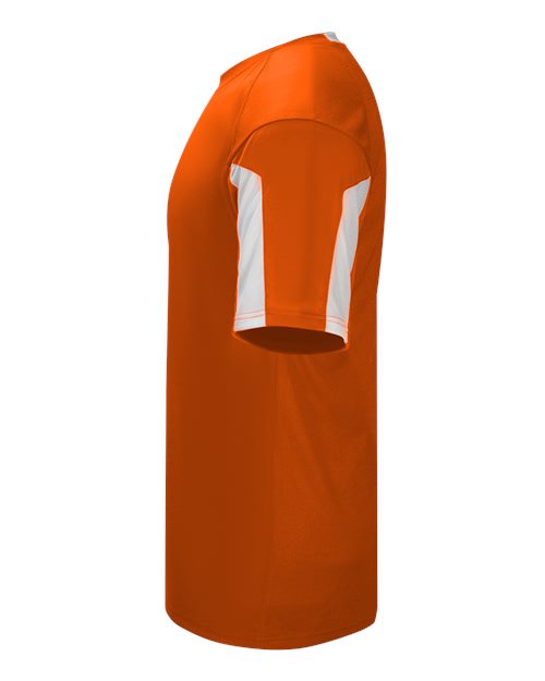 Alleson Athletic 7976 Striker Placket #color_Burnt Orange/ White