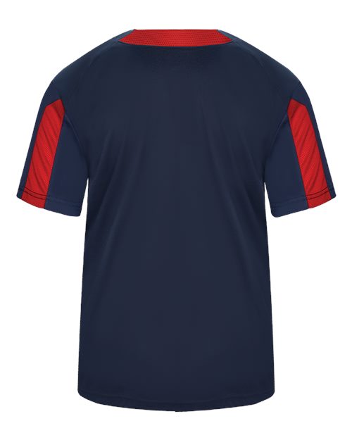 Alleson Athletic 7976 Striker Placket #color_Navy/ Red