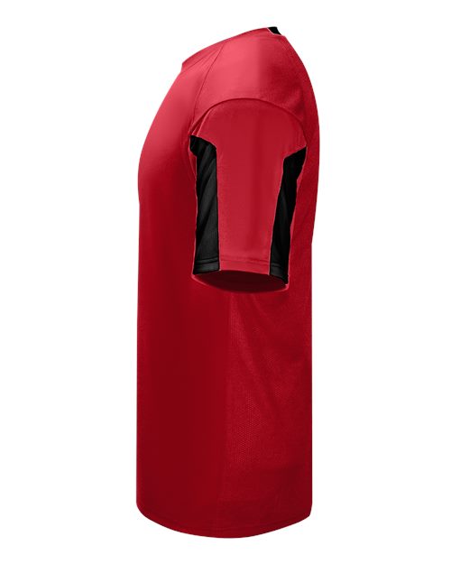 Alleson Athletic 7976 Striker Placket #color_Red/ Black