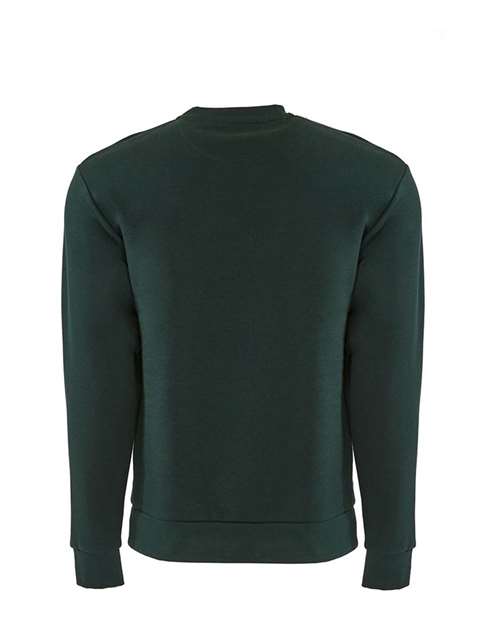 Next Level 9001 Unisex Long Sleeve Crew with Pocket #color_FOREST GREEN