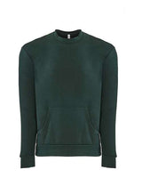 Next Level 9001 Unisex Long Sleeve Crew with Pocket #color_FOREST GREEN