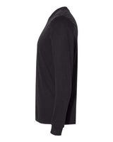 Next Level 6411 Unisex Sueded Long-Sleeve Crew #color_BLACK