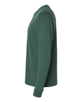 Next Level 6411 Unisex Sueded Long-Sleeve Crew #color_HTHR FOREST GRN