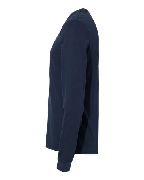 Next Level 6411 Unisex Sueded Long-Sleeve Crew #color_MIDNIGHT NAVY