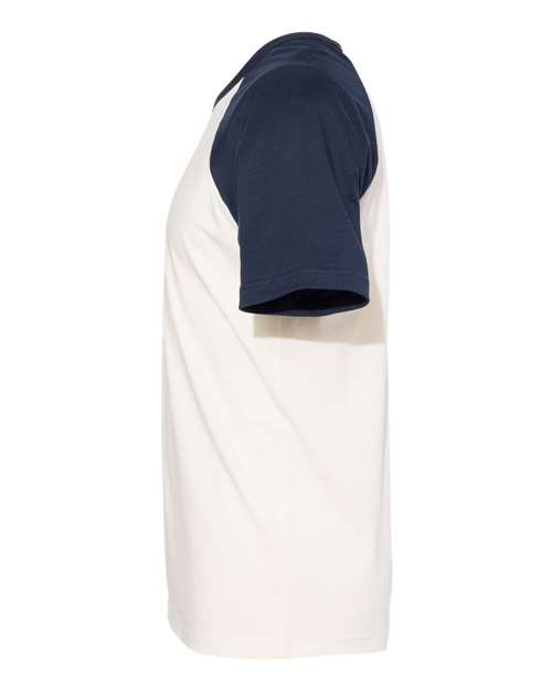Next Level N3650 Unisex Raglan Short-Sleeve T-Shirt #color_MDNT NVY/ NATURL