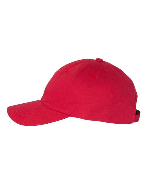 Yupoong 6245CM Adult Low-Profile Cotton Twill Dad Cap #color_CRANBERRY