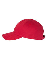 Yupoong 6245CM Adult Low-Profile Cotton Twill Dad Cap #color_CRANBERRY