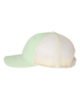 Richardson 115 Low Pro Trucker Cap #color_Patina Green/ Birch