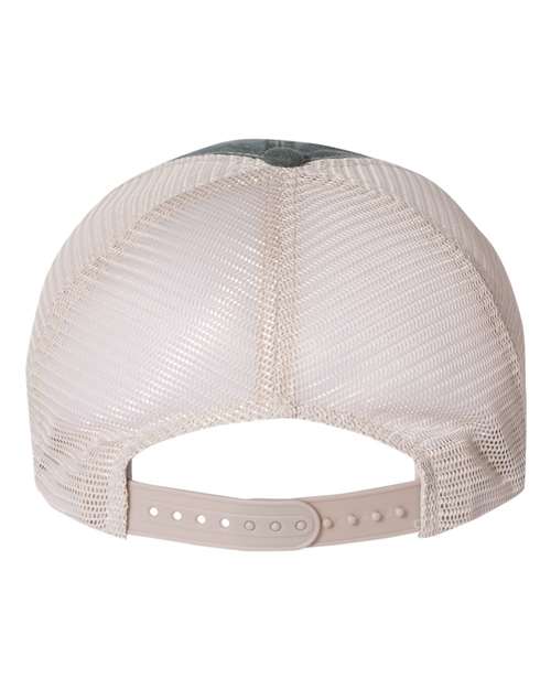 Valucap SP510 Pigment-Dyed Trucker Cap #color_Forest/ Stone
