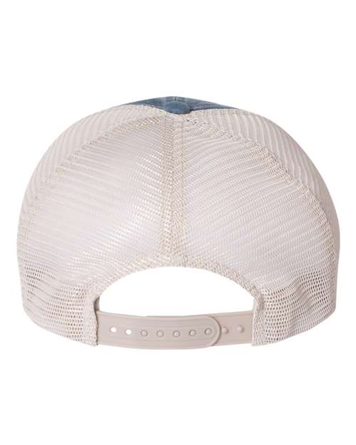 Valucap SP510 Pigment-Dyed Trucker Cap #color_Navy/ Stone