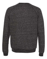 Jerzees 91MR Adult Snow Heather French Terry Crewneck Sweatshirt #color_BLK INK SNOW HTH