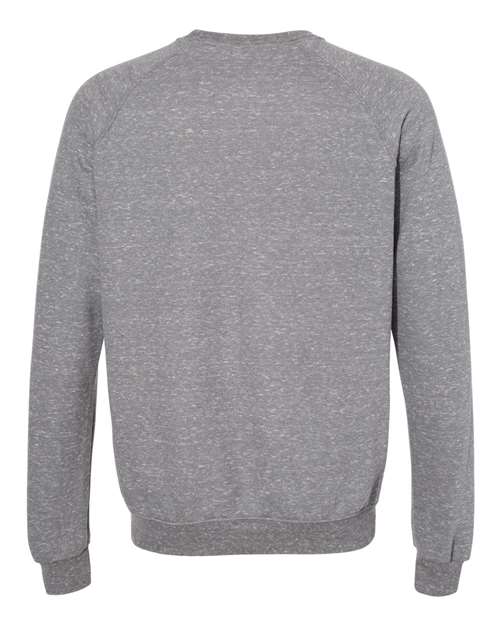 Jerzees 91MR Adult Snow Heather French Terry Crewneck Sweatshirt #color_CHARCL SNOW HTH