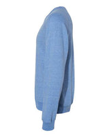 Jerzees 91MR Adult Snow Heather French Terry Crewneck Sweatshirt #color_ROYAL SNOW HTHR