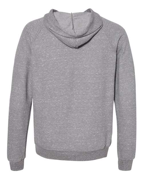 Jerzees 90MR Adult Snow Heather Raglan Hooded Sweatshirt #color_CHARCL SNOW HTH