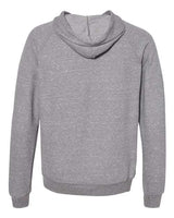 Jerzees 90MR Adult Snow Heather Raglan Hooded Sweatshirt #color_CHARCL SNOW HTH