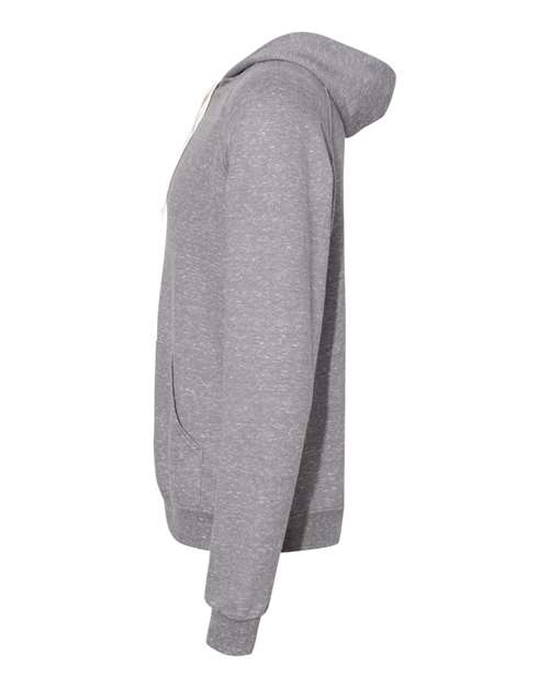 Jerzees 90MR Adult Snow Heather Raglan Hooded Sweatshirt #color_CHARCL SNOW HTH