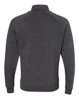 J America JA8869 Adult Triblend Fleece Quarter-Zip #color_BLACK TRIBLEND