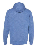 J America JA8677 Adult Melange Fleece Pullover Hooded Sweatshirt #color_ROYAL