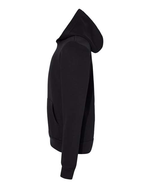 Bella + Canvas 3719Y Youth Sponge Fleece Pullover Hooded Sweatshirt #color_BLACK