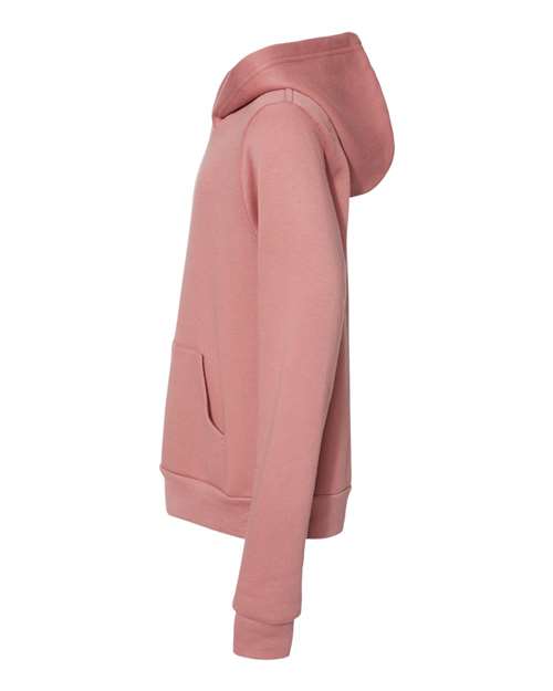 Bella + Canvas 3719Y Youth Sponge Fleece Pullover Hooded Sweatshirt #color_MAUVE