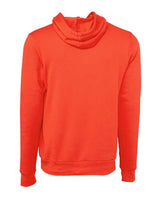 Bella + Canvas 3719 Unisex Sponge Fleece Pullover Hooded Sweatshirt #color_POPPY