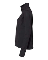 J America JA8433 Ladies' Omega Stretch Quarter-Zip #color_BLACK