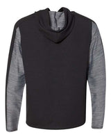 J America JA8435 Adult Omega Stretch Hooded Sweatshirt #color_BLACK
