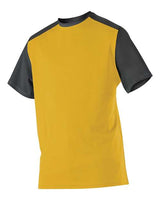 Alleson Athletic 532CJY Youth Crewneck Baseball Jersey #color_Gold/ Black