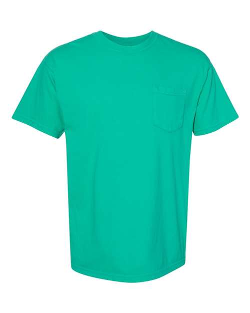 Comfort Colors 6030CC Adult Heavyweight Pocket T-Shirt #color_ISLAND GREEN