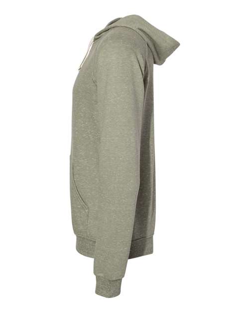 Jerzees 90MR Adult Snow Heather Raglan Hooded Sweatshirt #color_MLTRY GRN SNW HT