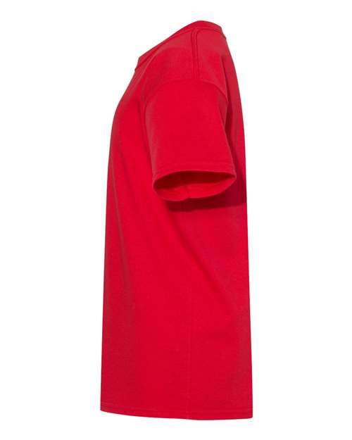 Hanes 5480 Youth Comfortsoft Cotton T-Shirt #color_ATHLETIC RED