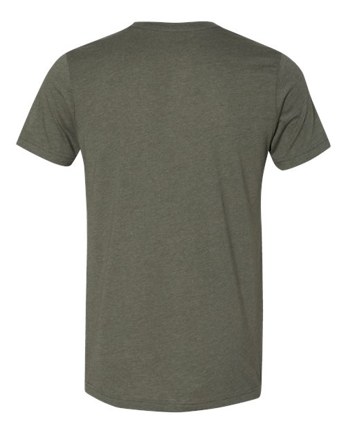 Bella + Canvas 3001CVC Unisex Heather CVC T-Shirt #color_HTHR MILTARY GRN