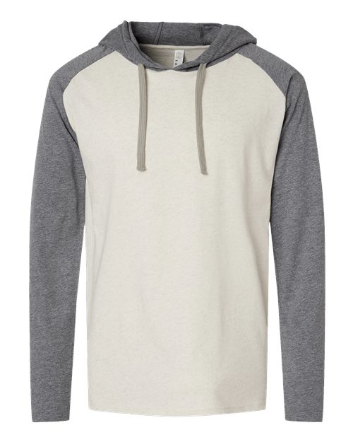 LAT 6917 Men's Hooded Raglan Long Sleeve Fine Jersey T-Shirt #color_NT HT/ GR HT/ TT