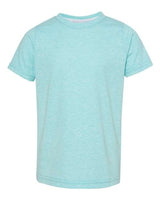 Rabbit Skins 3391 Toddler Harborside Melange Jersey T-Shirt #color_CARIBBEAN MLANGE