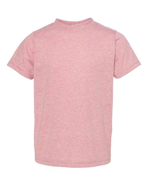 Rabbit Skins 3391 Toddler Harborside Melange Jersey T-Shirt #color_MAUVELOUS MLANGE