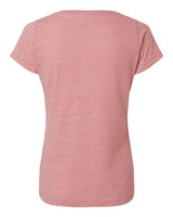 LAT 3591 Ladies' V-Neck Harborside Melange Jersey T-Shirt #color_MAUVELOUS MLANGE