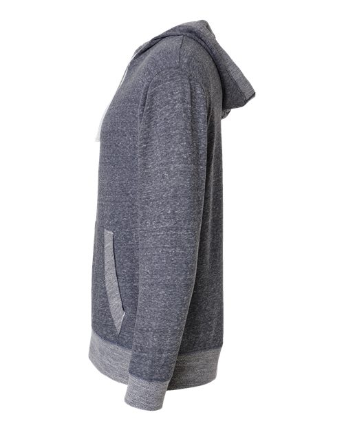 LAT 6779 Adult Harborside Melange French Terry Hooded Sweatshirt #color_NAVY MELANGE